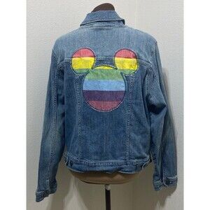Torrid Disney Mickey Mouse Rainbow Denim
Jacket - Medium Wash Size 3 XL (3)